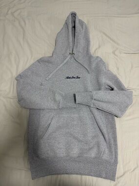 Aime Leon Dore Men's Grey Logo Hooded Sweatshirt (Size Medium)